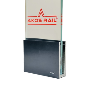 Aleación 6063-T6 Aluminio 115x41 Barandillas de vidrio de canal continuo Bajo mantenimiento para apartamentos Villas Centros comerciales - Product Image 1