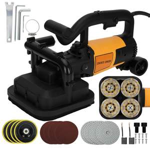 Ponceuse industrielle 4 têtes 3800W pour sols en béton avec extraction de poussière, disque de meulage diamanté et pierre de polissage pour béton et métal - Product Image 4