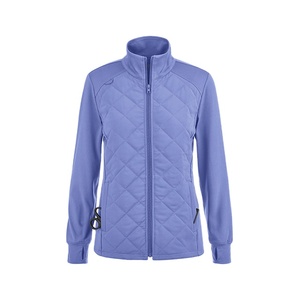 แจ็กเก็ตวอร์มอัพสำหรับผู้หญิงเครื่องแบบทางการแพทย์สวมใส่สบายๆพร้อมซิปยืดสำหรับใช้ในโรงพยาบาล - Product Image 1