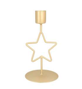 Porte-bougie en métal de style décoratif pour table de chevet de chambre à coucher, améliorant l'ambiance relaxante avec une éclairage doux - Product Image 6