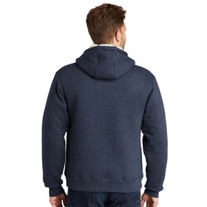 Veste à capuche d'hiver pour homme, 100% coton, fermeture éclair intégrale, doublure en sherpa épaisse, coupe ample, tailles XS-6XL - Product Image 4