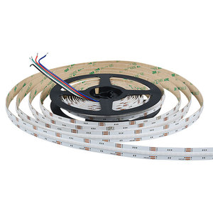 Iluminación DE SEGURIDAD autoadhesiva de pared ultrafina para habitación interior colorida aplicación inteligente ajustable DC24v Rgbw COB tira de luz <span class=keywords><strong>Led</strong></span> Flexible - Product Image 4