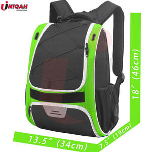 กระเป๋าเบสบอลแบบสปอร์ต ผลิตตามสั่ง (OEM) ความจุขนาดใหญ่ ผ้าฝ้ายผสมโพลีเอสเตอร์ หนัง  ใส่โลโก้ทีม หมายเลข  กันน้ำ ทนทาน น้ำหนักเบา - Product Image 6