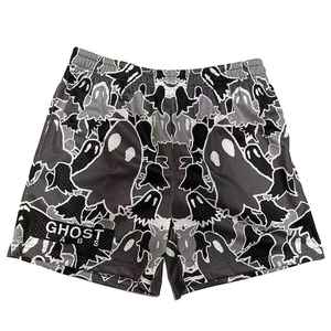 กางเกงขาสั้นผู้ชายสั่งทำพิเศษ ผ้าโพลีเอสเตอร์ 100% ลายเรียบ ระบายอากาศได้ดี เอวยางยืด สไตล์ไฮสตรีท ผ้าแคนวาส ขายดี - Product Image 5