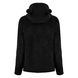 Chaqueta con capucha ajustable y cremallera de lana cálida a la moda, chaqueta de estilo urbano suave transpirable ligera de lujo con logotipo personalizado - Product Image 3