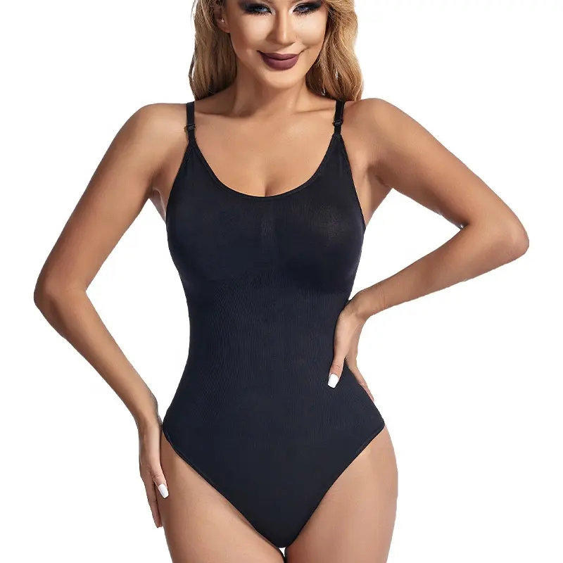 Wholesale slimming corset tummy trimmer breathable seamless body shaping women's body shaper sexy black corset