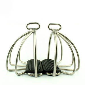 Estribos Profesionales para Caballos de Estilo Occidental, Estribos para Silla de Montar, Silla de Montar Occidental de Aluminio Grabado para Equitación - Product Image 1