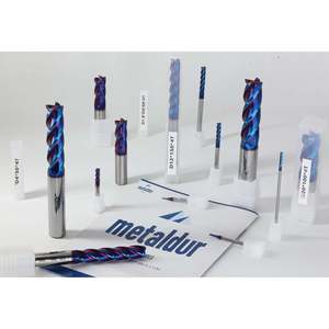 Metaldur 8*100 4-FLUTE NANO Coated มิลลิ่งคัตเตอร์แบนสีน้ำเงิน65HRC ความแข็ง65HRC สินค้าประสิทธิภาพสูง - Product Image 1