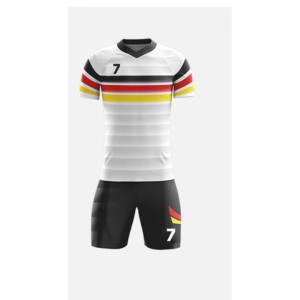 2025 Uniformes de fútbol de entrenamiento y ropa deportiva para hombres, diseño personalizado y logotipo, conjuntos de poliéster de secado rápido, servicio OEM ODM - Product Image 1