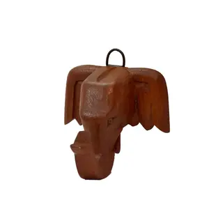 Elephant Shaped Wall Hanging Key Hangers with 2 Hooks And Book Storage With Customized color And Sizes