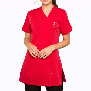 Uniforme de spa en polyester de haute qualité pour femmes, tunique avec logo personnalisé pour l'industrie de la beauté, vêtements de travail pour salons, vêtements pour femmes - Product Image 4