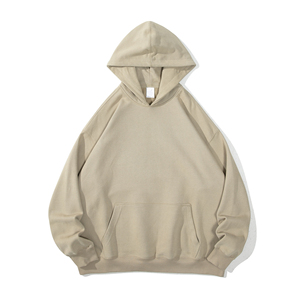 เสื้อมีฮู้ดฟอกสีเฮฟวีเวตอเมริกันทันสมัยปกเข้ารูปและดีไซน์สะพายไหล่ขนาดใหญ่ - Product Image 3