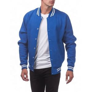 2023 High Street unisexe Streetwear Varsity vestes Logo personnalisé Patchwork Baseball manteau décontracté surdimensionné Sherpa pour l'hiver - Product Image 3