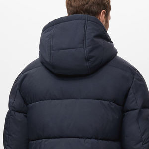 Chaqueta de Invierno Acolchada para Hombre, Cierre de Cremallera, Corte Regular, Color Sólido, Informal, Tendencia 2026, Alta Calidad - Product Image 6