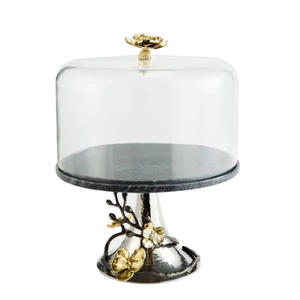 Soporte para servir pasteles con diseño de lunares en acabado plateado para decoración de mesas de hotel, accesorios para bodas y fiestas. - Product Image 5