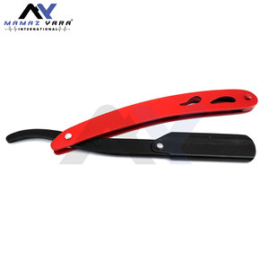 Navaja de Afeitar Profesional para Barbería, Navaja de Seguridad para Hombre, Color Rojo y Negro, Afeitado Tradicional, Ustra, para Uso en Casa o Barbería - Product Image 5