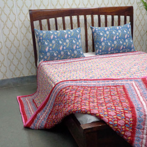 ผ้าห่มผ้าฝ้ายออร์แกนิกขนาดควีนไซส์ผ้าควิลท์พิมพ์ลาย - Product Image 6