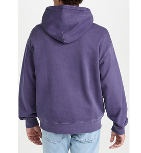 Sweat à capuche en polaire personnalisé pour homme, taille plus, de haute qualité, à double couche, vintage, à imprimé numérique, délavé à l'acide, uni, à capuche - Product Image 6