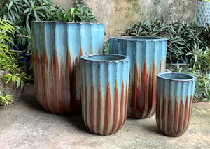 กระถางดอกไม้เซรามิกโบราณแบบสั่งทำพิเศษ เคลือบเงา มีรูระบายน้ำ ทนทาน เป็นมิตรกับสิ่งแวดล้อม สำหรับปลูกต้นไม้ในบ้านและสวน ผลิตในเวียดนาม - Product Image 4