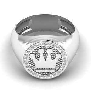 Anillo de compromiso único de Plata de Ley 925 para mujer, Diamante de corte redondo de claridad VVS y joyería de boda fina cultivada en blanco Leb - Product Image 5