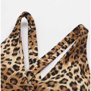 Fourniture d'ensemble de sport de yoga respirant personnalisé pour femmes Leggings galbés à imprimé léopard pour femmes - Product Image 6