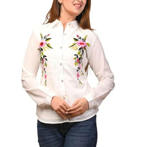 Wholesale Custom Design Women Canvas Eco-Friendly Crew Neck T-Shirt Polyester/Cotton Fabric High Quality Anti-Pilling Breathable - Product Image 1