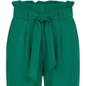 กางเกงขายาวผ้าแคนวาสทรงตรง ระบายอากาศ แห้งเร็ว ผูกเชือก ผ้าฝ้าย 100% สำหรับผู้หญิง สไตล์ลำลอง ธุรกิจ ทำงาน ออฟฟิศ ความยาวปานกลาง - Product Image 2