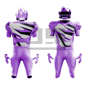 Premium American Football Uniform Jersey Pants 100% Polyester Anti-Bacterial Quick Dry Breathable Short Custom Team <b>Name</b> Adult - Product Image 1