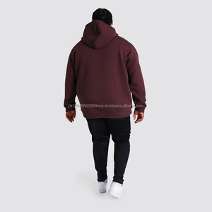 เสื้อฮู้ดดี้โอเวอร์ไซส์แบบไม่มีเชือกผูก  ไซส์ใหญ่พิเศษ  สำหรับผู้ชาย  พร้อมโลโก้สั่งทำได้ - Product Image 2