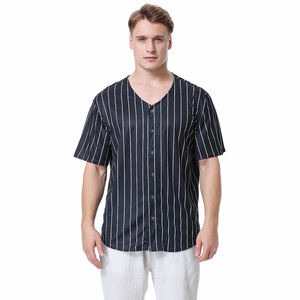 2023 échantillon gratuit en gros de qualité supérieure logo personnalisé maillot dans toutes les couleurs Baseball chemises rayées pour unisexe maillot de Baseball d'été - Product Image 4