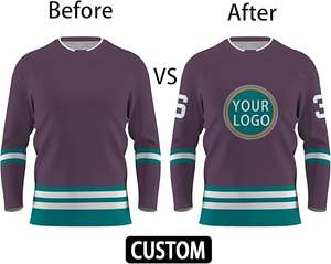 Vente en gros de maillots de hockey sur glace personnalisés pour hommes et femmes maillots d'entraînement pour l'entraînement - Product Image 5