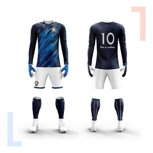 Nouvel arrivage Vêtements de sport par sublimation 100% Personnalisez le meilleur design de votre propre ensemble d'uniformes de football Maillot de football Uniforme de football - Product Image 2