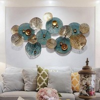 Décoration murale géométrique artisanale en métal multicolore moderne, durable, de luxe, pour salon, vente en gros sur mesure