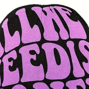 Gorro de Punto Unisex Personalizado con Estampado Jacquard Digital, Transpirable e Impermeable, Diseño Clásico para Uso Diario HI 2026 - Product Image 3