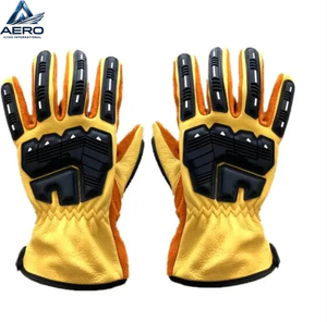Guantes de trabajo resistentes al aceite y al gas, guantes de seguridad fabricados con TPR de alta calidad, guantes resistentes para trabajo pesado, 24 oz de algodón. - Product Image 5