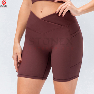 Sexy femmes corps Fitness confortable Gym entraînement Shorts 2023 vente en gros sur mesure dernière conception - Product Image 2
