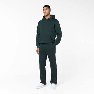 Wholesale Custom <b>Hooded</b> Sweatshirt Pants Sets Premium Fleece Tracksuits ODM OEM Men's Casual Outfit Manufacturing Bulk Supplier - Product Image 6