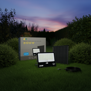 โปรเจคเตอร์ LED พลังงานแสงอาทิตย์ 300W สำหรับไฟส่องสว่างสวนกลางแจ้ง - Product Image 3
