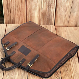 กระเป๋าหนังใส่สูทส่วนบุคคลพร้อมซิปปิดชื่อย่อกระเป๋าป้องกันสีของขวัญคริสต์มาสตามสั่งสำหรับผู้ชาย - Product Image 3