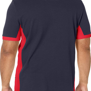 Polo de manga corta para hombre, Camiseta de piqué de rendimiento de bloque de color con apliques, Polo informal de verano ajustado - Product Image 5