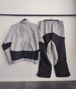 Conjunto de Chaqueta Cortavientos y Pantalones Cortos de Invierno para Hombre, Estilo Urbano, con Cremallera Reflectante, Algodón Grueso, con Capucha, Dos Piezas - Product Image 2