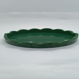 Plateau en résine à effet marbre chinoiserie classique, réutilisable, durable, multifonctionnel, pour la maison, la cuisine, le salon, la vaisselle - Product Image 6