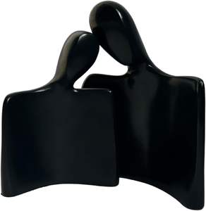 Statue en métal moderne et écologique Sculpture en fer pour la décoration intérieure pour les couples Pendaison de crémaillère Anniversaire Mariage Cadeaux de fiançailles - Product Image 1