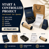 Boîte de présentation de bijoux avec couvercle et base pour emballage de comptoir de marque, présentation de comptoir de vente au détail, présentation de cadeaux, emballage de boutique