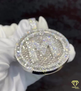 VVS เพชรสำหรับปลูก925แบบแร็ปเปอร์สไตล์ฮิปฮอปประดับเพชรสำหรับผู้ใหญ่ - Product Image 3