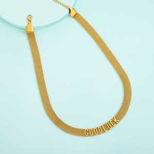 Collier avec pendentif géométrique en alliage de zinc pour femmes, bijoux classiques pour les fêtes - Product Image 1
