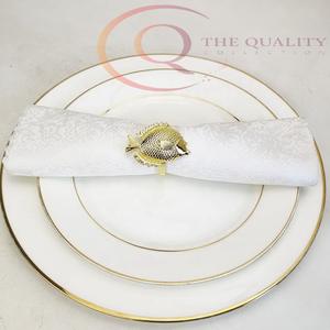 Ronds de serviette en métal modernes pour la décoration de table, accessoires de mariage écologiques pour une présentation élégante à la maison et lors d'événements - Product Image 2