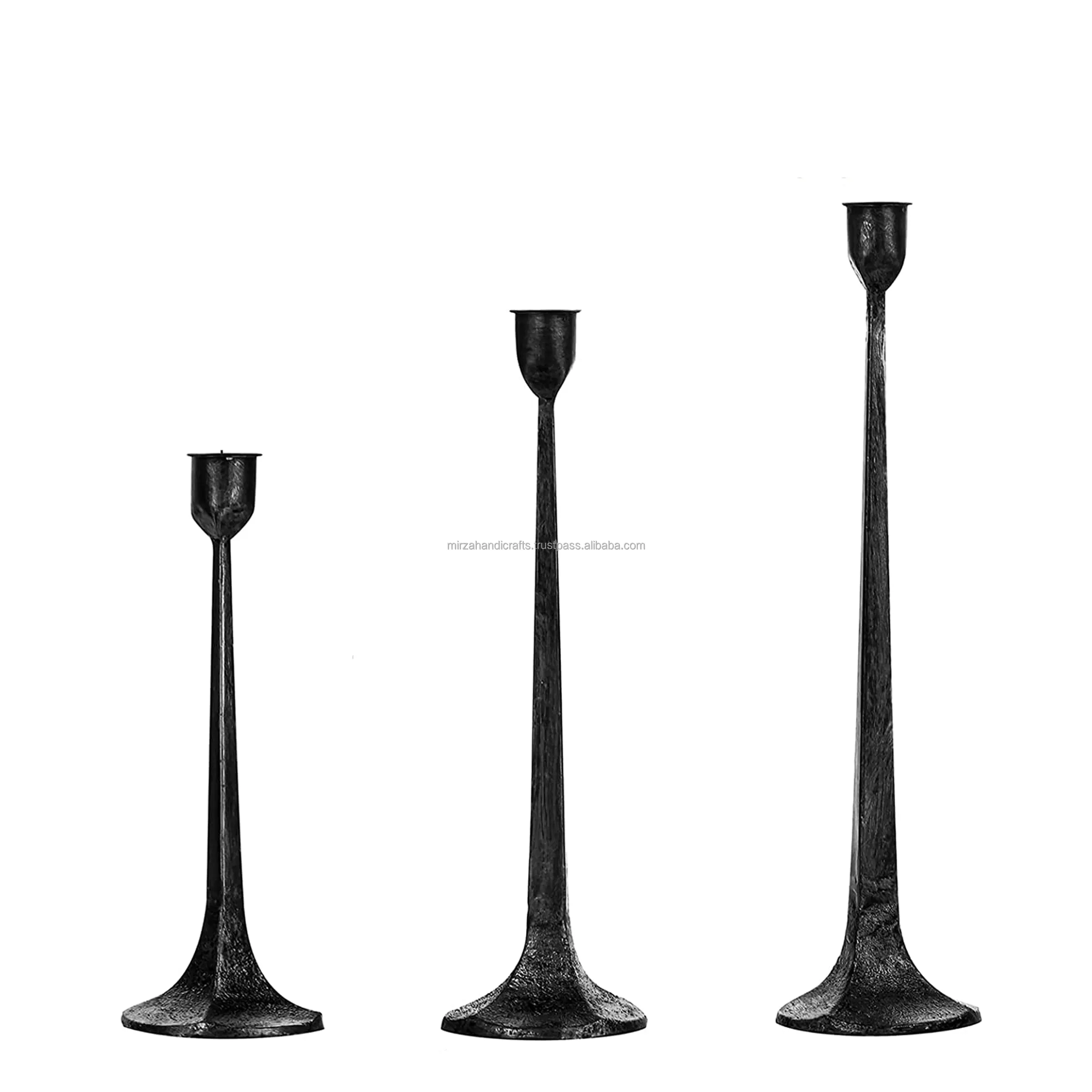 Iron Taper Candle Holder Set of 3 Decorative Tall Candle Stand Candlestick Holder for Wedding, Dining Table Party Decor