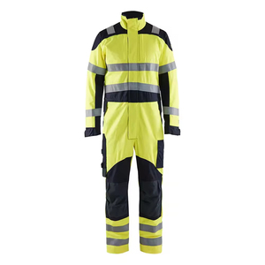 ชุดคลุมทำงานสะท้อนแสงแบบ Hi-Vis ป้องกันไฟไหม้ ชุดนิรภัยแบบมองเห็นได้ชัดเจน ชุดทำงานที่เหมาะสมที่สุดเพื่อความปลอดภัยสำหรับผู้ชาย รุ่นพื้นฐาน - Product Image 1
