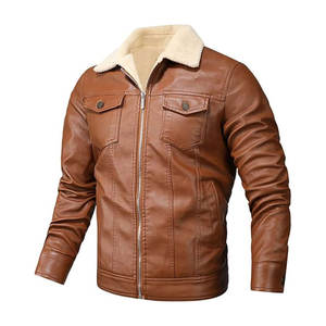 100% Material transpirable y de secado rápido hecho chaquetas de cuero para hombres tamaño adulto logotipo personalizado chaquetas de cuero para hombres - Product Image 1
